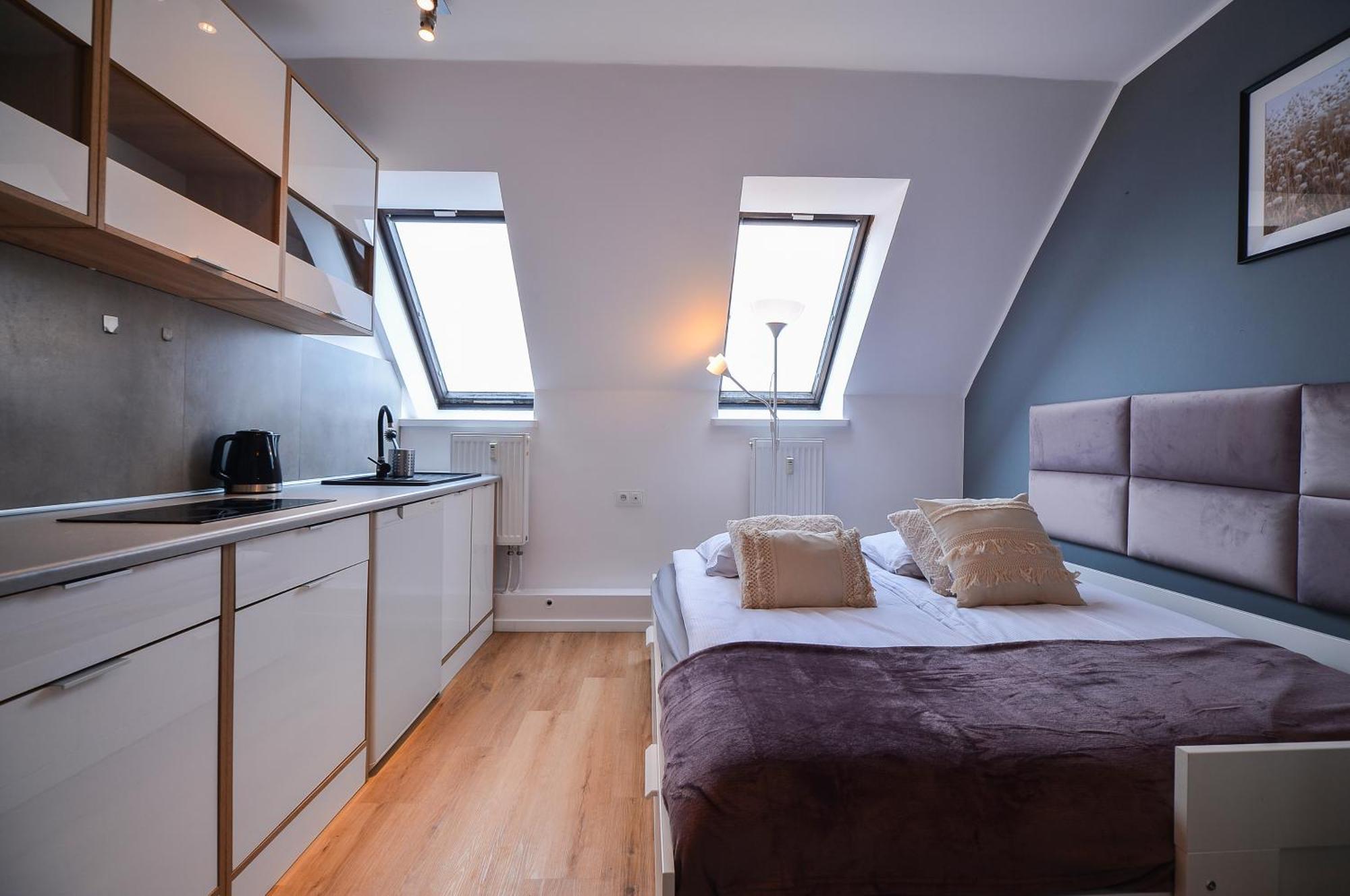 Citystay Brzezno Studio 3 Min Do Plazy Gdańsk Buitenkant foto